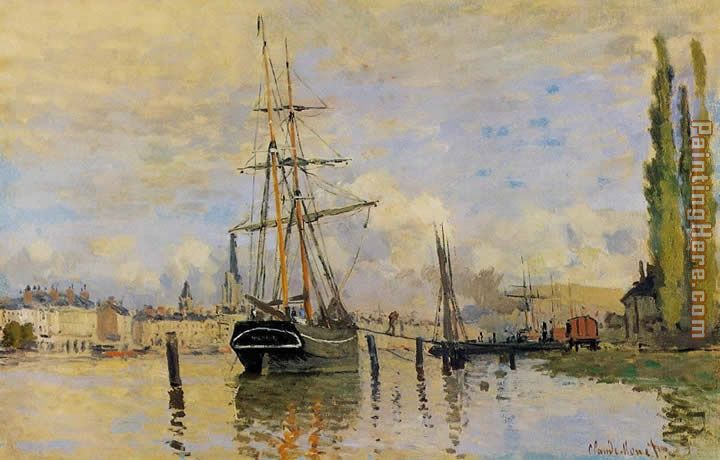 The Seine at Rouen 1 painting - Claude Monet The Seine at Rouen 1 art painting